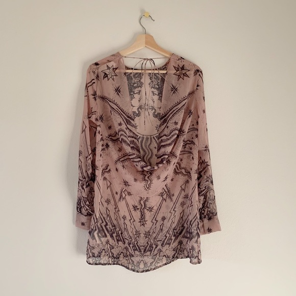 H&M Conscious Collection Chiffon PrintedTunic - Picture 3 of 11